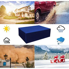 QIANC Coperture per Mobili da Giardino,Copertura per Tavolo da Giardino,Impermeabile e Resistente UV,per Divani e Sedie,220x105x105cm(85.8x40.9x40.5in)_Blue