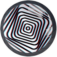 Vertigo Geometrica Pomelli per Porta Set di 4 Pomelli per Mobili Manopole per Cassetti Cucina Armadio Vetro