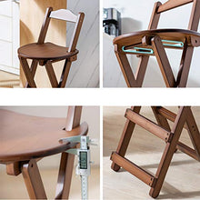 Sedia da Bar Moderna e Semplice in bambù Schienale Pieghevole Design Ergonomico Design a Doppia Traversa, Forte capacità di Carico Materie Prime Naturali
