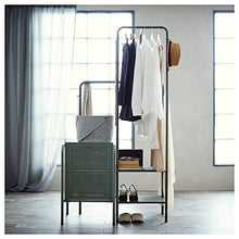 NIKKEBY cassettiera 2 cassetti 2 cassetti grigio-verde