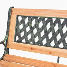 BIGTO, Panca da Giardino in Metallo e Legno