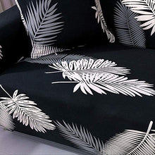 Copridivano Tessuto Elasticizzato 1/2/3/4 Posti ， Sedia Elastica Jacquard di Piume Bianca Nera Lavorata A Maglia Divano A Due Posti Divano Coprisella - Arredi Casa
