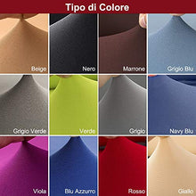 Copridivano Elasticizzato 3 Posti con Braccioli Universale in Poliesteri Spandex Copertura Divano Tinta Unita (Grigio Blu)