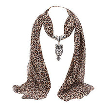 WE-WHLL Sciarpa dei monili del Pendente della Collana della Signora della Sciarpa della Sciarpa della Signora della Sciarpa del Leopardo delle Donne nuovissime di Modo