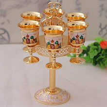 YWYW Set di Sette Pezzi Set di Bicchieri da Vino russi Accessori per Bicchieri da Bar Bicchieri da Vodka Bicchieri da Bar Set da Bar Scaffale per Vino
