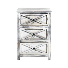 Rebecca Mobili Mobile da Camera, Paulownia, Bianco Shabby, 45x30x64 cm
