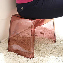 HYYDP Bagno Sgabello Sgabelli da Bagno Sedile da Doccia Sgabello da Lavaggio a Piedi Sgabello da Ufficio Traspirante Trasparente (Color : A)
