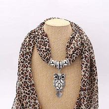 WE-WHLL Sciarpa dei monili del Pendente della Collana della Signora della Sciarpa della Sciarpa della Signora della Sciarpa del Leopardo delle Donne nuovissime di Modo