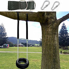 KoelrMsd Pratiche cinghie per sedia sospesa Cinghie per altalena Cinghie per alberi Rilegatura in nylon 2 cinghie + 2 fibbie a D + custodia