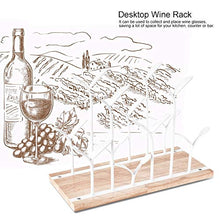 Agatige Portabottiglie in Legno per Vino, espositore da banco per Vino da banco per Cucina, Bar, Cantina per Vini, Armadio per dispensa(Bianca)