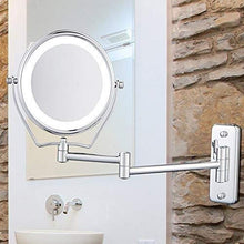 aipipl Specchio per Il Trucco Specchi per la rasatura Specchio per Il Trucco a Parete, Specchio per Il Trucco Specchio per Il Bagno con Montaggio a Parete a LED Specchio a Parete con ingrandimento