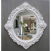 Specchi da parete per bagno Specchio Da Parete Per Bagno Bianco 68 Cm X 76 Cm Specchio Da Bagno In Stile Europeo Specchio Da Parete In Resina Specchio Decorativo Specchio Da Toeletta Specchio Da Toele