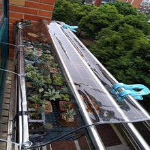 Telone Telo Copertura Impermeabile Trasparente,0,5mm Materiale PVC Pieghevole Antipioggia Plastica Telone,per Balcone,Camper,Gazebo e Giardino,Anti Strappo,Personalizzabile (2.4x5m/7.9x16.4ft)