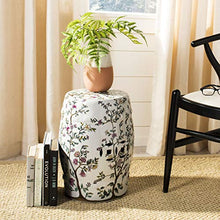 Safavieh Lenka - Sgabello da Giardino, per Interni ed Esterni, Bianco/Multicolore