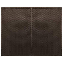 UnfadeMemory Copribidone Doppio Spazzatura Marrone 153x78x120 cm Polyrattan