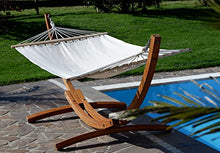 XL deluxe nobile 320cm Amaca con cornice in legno larice mod. 'ARADOS'
