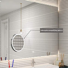 Makeup mirror Specchio per Il Trucco con ingrandimento Intelligente, adsorbimento per Specchio da Bagno, Specchio di Bellezza da Tavolo Portatile con Luce a LED per Ragazze
