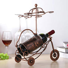 Sebasty Cremagliera del Vino del Cavallo Float Creativo Calice Upside Down Rack di Vino in Ferro Battuto Europeo