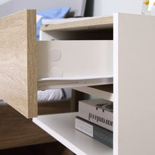 giordano shop Set 2 Comodini Sospesi 46x30x30 cm in Truciolato Rovere e Bianco