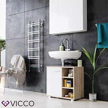 Vicco Mobile sottolavabo Perry Armadietto Lavabo Bianco Sonoma