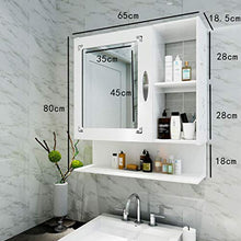 Zzmop Mobile da Bagno a Parete,Organizer Multiuso per Medicinali con Porta a Specchio Singolo,Salvaspazio,per Bagno da Cucina.