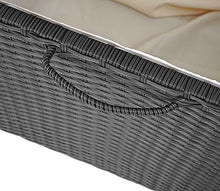 Mendler Baule Contenitore da Esterno HWC-D88 polyrattan ~ Premium 170l Nero
