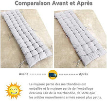 Cuscino Imbottito per Poltrona Sdraio Relax 170x48cm Antiscivolo Cuscino Imbottito per Sedia a Sdraio Dondolo Cuscino in Cotone per Interno ed Esterno da Giardino (Grigio, 170x48cm)