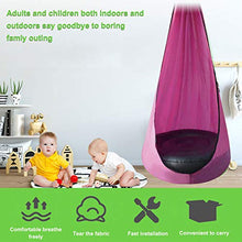 YSISLY Sedia Sospesa Esterno per Bambini, Lavabile Durevole Sedia Pensile per Bambini Include Pompa a Mano, Gancio Robusto e Corda per Giardino Interno ed Esterno