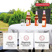 Gartenstuhl-Kissen Quadratische wasserabweisende Tischdecke 100% Polyester in Anthrazit 160cm rund