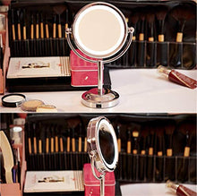ADSE Specchio cosmetico, Specchio per Il Trucco da toeletta con 1x / 3X, 6 '' 360 Gradi; Specchio ingranditore Girevole, Specchio da Bagno con Stile Simile al Cristallo