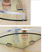 Armadi Alti Space Alluminio Mensola per Bagno in Vetro Vasche da Bagno a Strato Singolo Accessori per lavabo (3 Dimensioni opzionali) (Dimensioni, 250mm), 280mm
