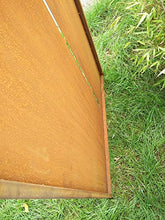 Zen Man 031651 - Paravento da giardino in metallo arrugginito, 1 mm, 150 x 50 cm