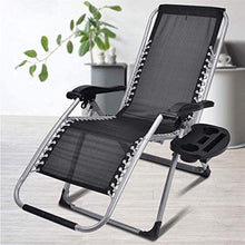 Heavy Duty Zero Gravity sedia reclinabile ufficio patio esterno pieghevole portatile con gamba quadrata e supporto tazza