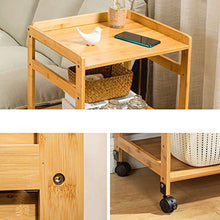 ZFB8B Comodini Movable Divano Laterale Mobile ad Angolo Tavolino con Ruote Nanzhu Camera Comodino 1PCS