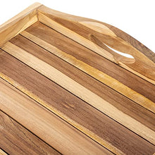 PrimeMatik - Vassoio Pieghevole per Esterni con Gambe 60 x 70 x 40 cm in Legno di Teak Certificato