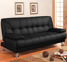 Gstore Divano Letto RECLINABILE Ecopelle Ufficio - Salotto (Bianco J003)