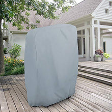 Uranbee - Telo protettivo per sedia a sdraio pieghevole, impermeabile, anti-UV, protezione da agenti atmosferici e danni da giardino, 210D Oxford (grigio)