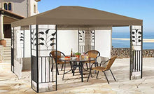 QUICK STAR Tetto di Ricambio per Gazebo 3x4m Marrone-Grigio