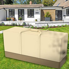 Borsa portaoggetti per esterni, cuscino da patio, tessuto Oxford 210D, impermeabile, per mobili da giardino, extra large, con manici e cerniera