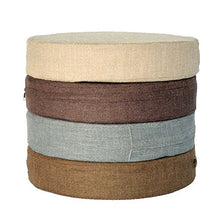 Fancy Pumpkin [Ricamo Lotus] Tappetino Buddista Yoga Meditation Floor Zafu, Beige