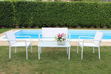 Milani Home s.r.l.s. Salotto da Giardino 2 Posti in Ferro