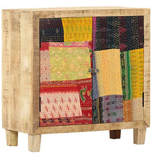 vidaXL Credenza con Patchwork 70x35x75 cm in Legno Massello di Mango