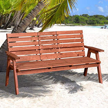 miozzi Panchina da Giardino 3 Posti Convertibile 160x70x85 cm MechSeat Abete