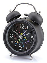 SaySure - Metal Magic Cube Style Double Bell Desk Table Alarm Clock 3"