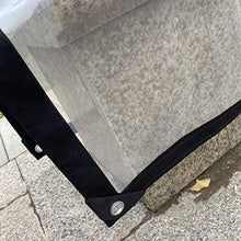YJFENG Telone Impermeabile, Parabrezza in Plastica Trasparente, Pellicola in PVC da 0,12 Mm con Occhielli, Copertura Antipioggia per Piante Grasse, per Finestra del Balcone