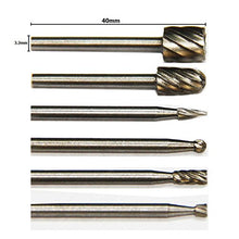 SaySure - 6PC HSS Rotary Burr Set Routing Router Bit for Dremel Rotary