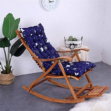 eewopjkj Cuscino per Lettino Supporto per Schienale Alto Addensare Cuscino per Sedia Relax Extra-Large Cuscino reclinabile Cuscini per Sedia a Dondolo Cuscini da Giardino-Blu-a 48x120cm