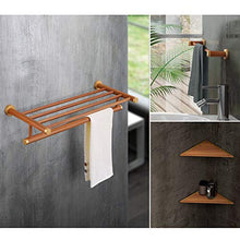 WHSS. Mensola for Bagno Marrone Portasciugamani da Bagno con Ciondolo Bagno Doppio