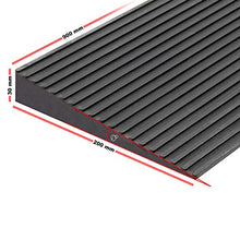 Rampa per soglie 30x200x900mm gomma piena superficie antiscivolo per sedie a rotelle e deambulatori