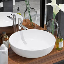 Lingjiushopping lavabo Rotonda c ramique Spia Bianco 41,5 x 13,5 cm